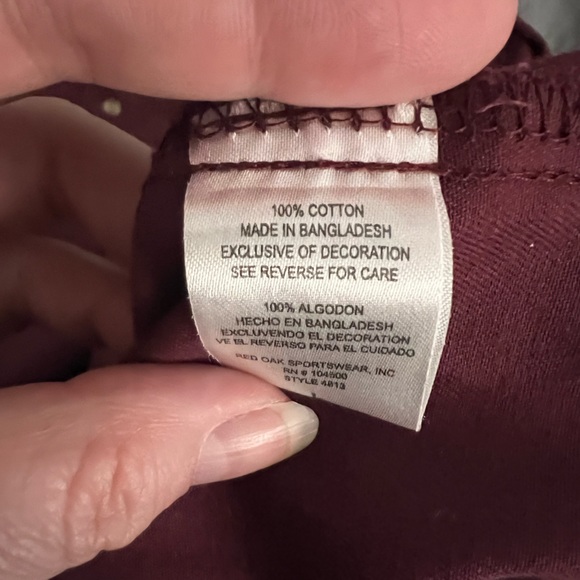 Red Oak Virginia Tech Adult Button Down L/S Men’s‎ Size L - Picture 4 of 11